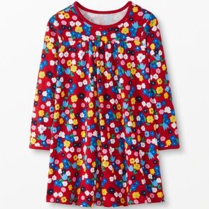 Hanna Andersson Floral Print Pullover Dress. Size 5.